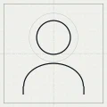 Placeholder portrait, drawn as a construction